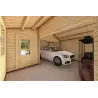 Garage aus Holz 30 m², 40mm, Innenansicht