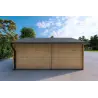 Garage aus Holz 30 m², 40mm, linke Seite