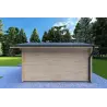 Gartenhaus Holz BENEDETTA 4x4, 40mm, rechte Seite