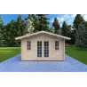 Gartenhaus Holz BENEDETTA 4x4, 40mm, Frontansicht