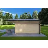 Gartenhaus Holz MARGHERITA 3.8x3.8, 40mm, rechte Seite