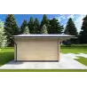 Gartenhaus Holz MARGHERITA 3.8x3.8, 40mm, linke Seite