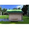 Gartenhaus Holz LALLA 4.5x3, 40mm, rechte Seite