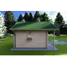 Gartenhaus Holz LALLA 4.5x3, 40mm, linke Seite