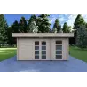 Moderne Gartenhaus SVEVA 5x3, 40mm, Frontansicht