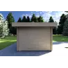 Moderne Gartenhaus SVEVA 5x3, 40mm, linke Seite