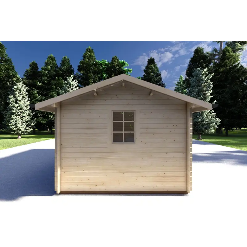 Gartenhaus Holz LUNA 5x3, 40mm, linke Seite