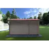 Moderne Gartenhaus BETTA 4x2.5, 40mm, Rückansicht