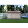 Moderne Gartenhaus BETTA 4x2.5, 40mm, Frontansicht