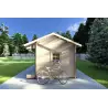 Gartenhaus Holz ROSA 5x3.5, 40mm, rechte Seite