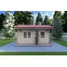 Gartenhaus Holz ROSA 5x3.5, 40mm, Frontansicht