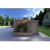 Moderne Gartenhaus DESY 5x4, 40mm, rechte Seite