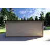 Moderne Gartenhaus DESY 5x4, 40mm, Rückansicht