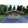 Gartenhaus Holz AUDREY 4x4, 40mm, Frontansicht