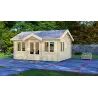Gartenhaus Holz MARISSA 5.5x4, 68mm, Frontansicht