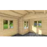 Gartenhaus Holz MONICA 5x4, 68mm, Innenansicht