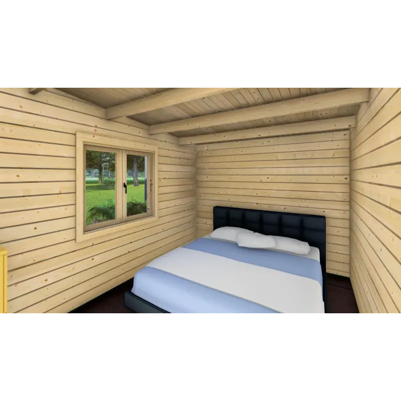 Blockbohlenhaus ELETTRA 10.5x6, 68mm, Hauptschlafzimmer B