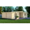 Blockbohlenhaus ELETTRA 10.5x6, 68mm, linke Seite