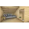 Winterfestes Holzhaus VANESSA 8x6, 44/100/44mm, Galerie