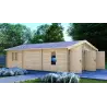 Doppelholzgarage 6x9, 68mm, linke Seite